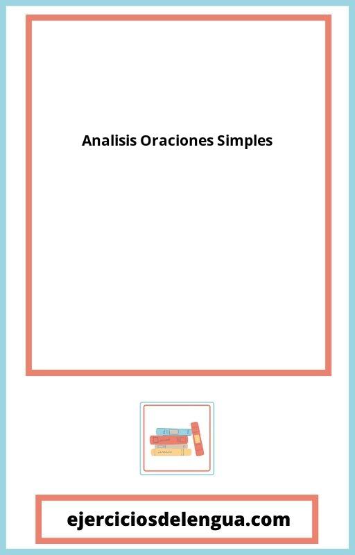 Analisis Oraciones Simples PDF