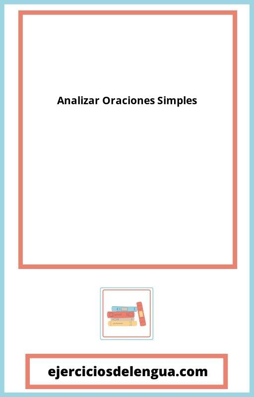 Analizar Oraciones Simples PDF