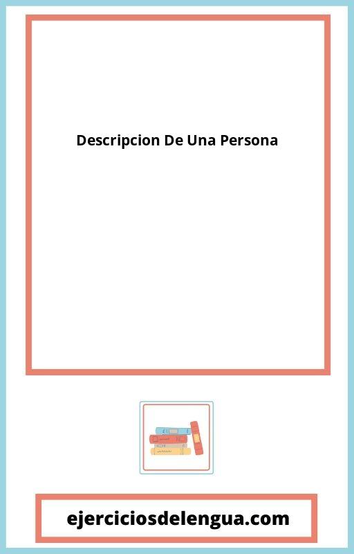 Ejemplos De Descripcion De Una Persona