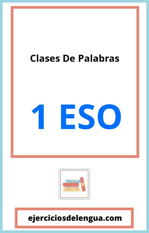 Ejercicios Clases De Palabras 1 Eso PDF