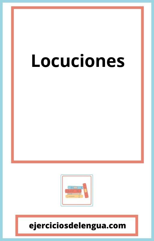 Ejercicios De Locuciones