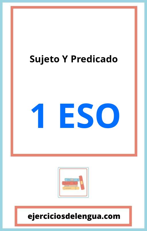 Ejercicios De Sujeto Y Predicado 1 Eso