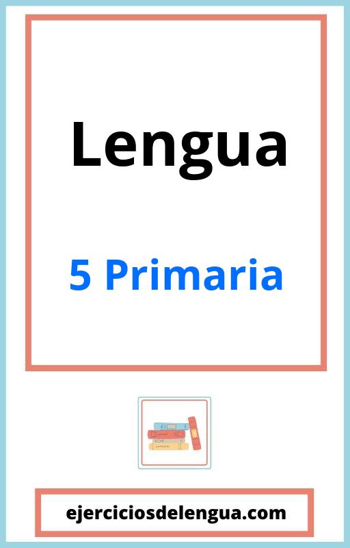 Ejercicios Lengua 5 Primaria PDF