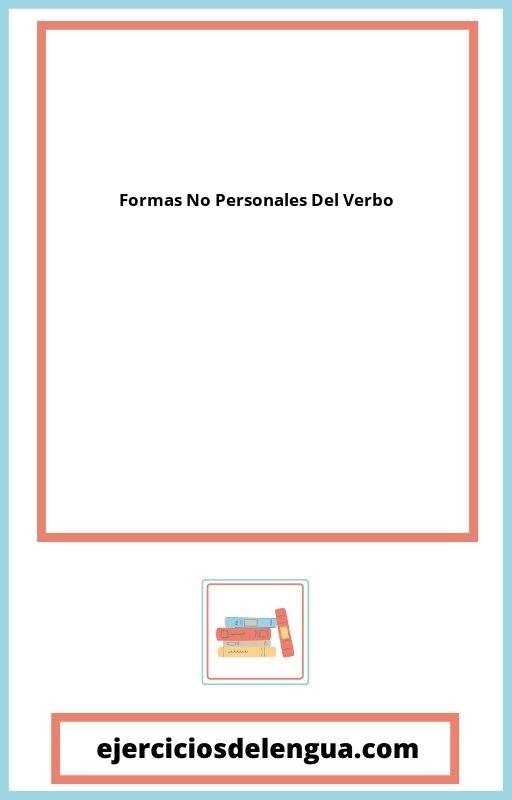 Formas No Personales Del Verbo Ejercicios PDF