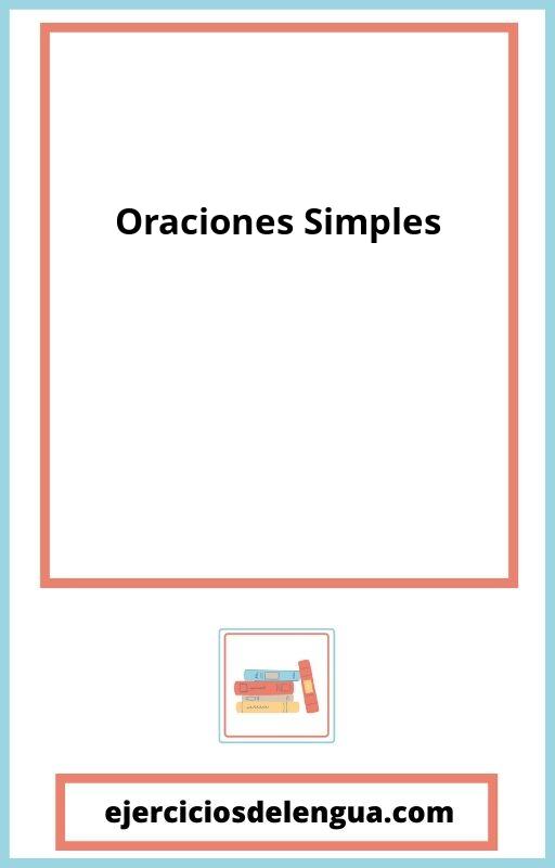 Oraciones Simples Ejercicios PDF