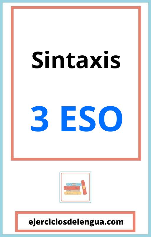 Sintaxis 3 Eso Ejercicios Resueltos PDF