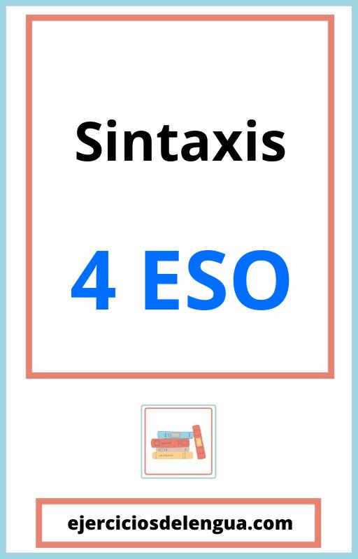 Sintaxis 4 Eso Ejercicios Resueltos PDF