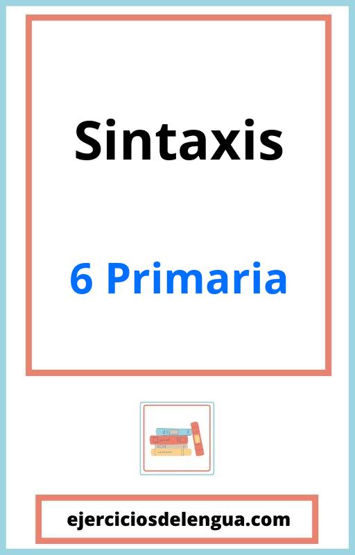 Sintaxis 6 Primaria PDF